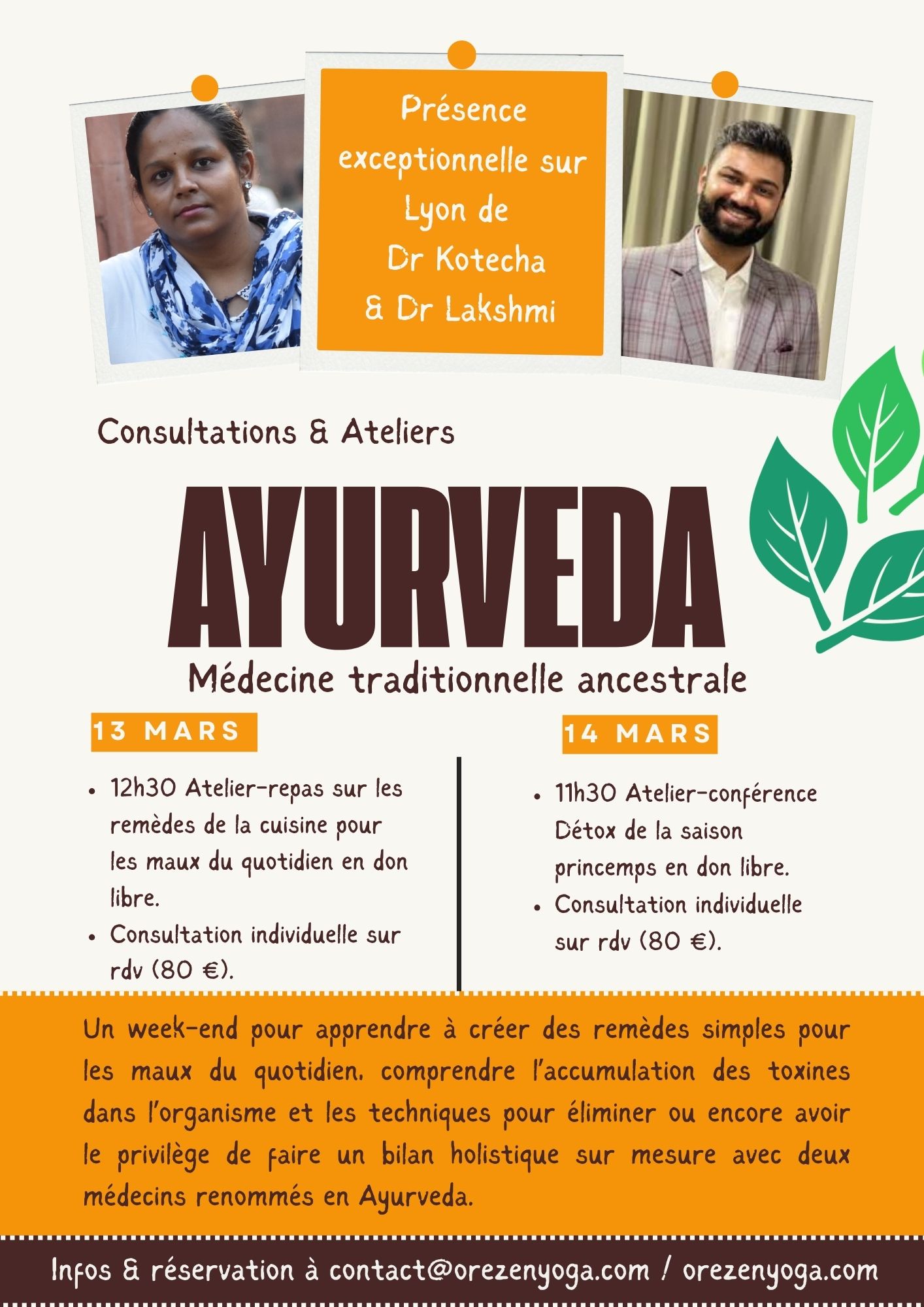Week-end Ayurveda : ateliers & consultations